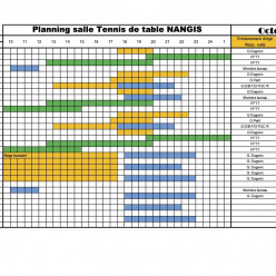 Planning salle d'octobre