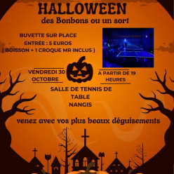 Soirée Halloween, vendredi 31 octobre
